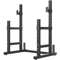 SPORTNOW Hantelständer 2 Ebenen Hantelscheibenständer aus Stahl Langhantelablage bis 300 kg Schwarz(m-11)