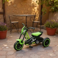 AIYAPLAY Kids Tricycle Baby Trike, Kids Trike with Pedal, 3 Wheel Toddler Balance Bike for Indoor Outdoor Use, Green(m-9)