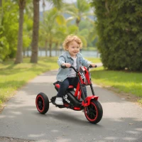 AIYAPLAY Kids Tricycle Baby Trike, Kids Trike with Pedal, 3 Wheel Toddler Balance Bike for Indoor Outdoor Use, Red(m-10)