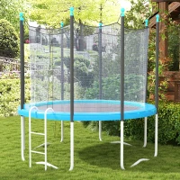 HOMCOM 12ft Trampoline Accessories Safety Pad Φ366cm Replacement Surround Padding Thick Foam Pads Light Blue(m-10)