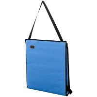 Outsunny Strandliege, klappbar, verstellbare Rücklehne, Tragegurt, weiche Polsterung, Stahlrahmen, Blau, 142x51x40cm(m-9)