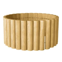Outsunny Gartenzaun Zaun aus Holz 176 cm x 30 cm Zaunelemente Hundezaun für Garten Blumenbeete Tierbarriere(m-11)