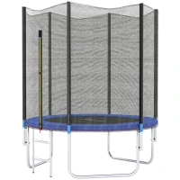 SPORTNOW Trampoline d'extérieur avec filet de sécurité Ø180 cm pour enfants et adultes(m-17)