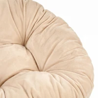 PawHut Pat împletit pentru pisici, Casă înaltă din rattan pentru pisici cu pernă lavabilă și bilă de joacă, Ascunzătoare pentru interior pentru pisici(m-8)
