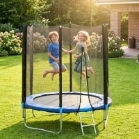 SPORTNOW Trampoline d'extérieur avec filet de sécurité Ø180 cm pour enfants et adultes(m-15)