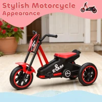 AIYAPLAY Kids Tricycle Baby Trike, Kids Trike with Pedal, 3 Wheel Toddler Balance Bike for Indoor Outdoor Use, Red(m-5)