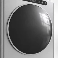 HOMCOM Uscător cu evacuare 5kg, uscător compact independent tip încărcare frontală 1000W cu tambur din oțel inoxidabil, timer, argintiu(m-14)
