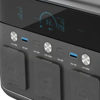 HOMCOM Portable Power Station with LiFePO4 Battery, 1.5H Fast Charge, Camping Power Pack with 600W AC/USB-A & USB-C Output(m-12)