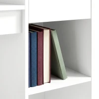 HOMCOM Escritorio para Ordenador con Cajón y Estantería Escritorio con Soporte para Unidad Central 108x50x82 cm Blanco(m-9)