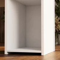HOMCOM Escritorio para Ordenador con Cajón y Estantería Escritorio con Soporte para Unidad Central 108x50x82 cm Blanco(m-10)