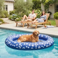 PawHut Galleggiante per Cani Gonfiabile Pieghevole per Cani Piccoli e Medi(m-7)