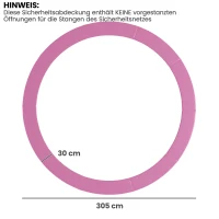 SPORTNOW Ersatz-Randabdeckung für Trampoline, wasserfest, reißfest, Ø305 cm, Rosa(m-3)