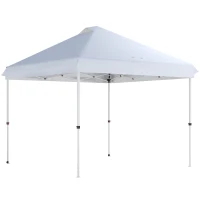 Outsunny Pavillon 3 x 3 m Wasserdicht Stabil Winterfest Pop-up Faltpavillon, UV 50+ mit Tasche Sandsäcke(m-1)