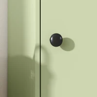 kleankin Armario Estrecho para Baño con Cajón y 4 Compartimentos Abiertos para Espacios Pequeños 20 x 20 x 180 cm Verde(m-8)