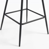 HOMCOM Set of 2 PU Leather Swivel Bar Stools - Dark Green(m-12)