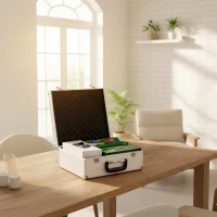 SPORTNOW Maleta de Poker Conjunto Completo 300 Fichas, Cartas de Jogo, Dados, Dealer, Tapete, Chaves, Estojo em ABS, Prata(m-2)