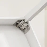 HOMCOM Juego de Comedor de 5 Pieces para 4 Personas Mesa Rectangular y Sillas de Madera Maciza para Espacios Pequeños Blanco(m-9)