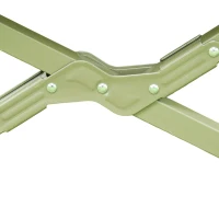Outsunny Campingbed voor volwassenen - 4-in-1 set met tent, slaapzak, matras en waterdichte comfortabel opvouwbare, donkergroen(m-10)