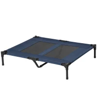 PawHut Cama elevada cama para cão gato cama de campanha cama elevada animais tecido Oxford textilene microperfurado aço(m-7)