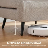 HOMCOM Sillón Convertible 1 Plaza, Sillón-Cama Clic-Clac 3 en 1 con Respaldo Regulable, Cojín, Asiento Amplio, Marrón Claro(m-7)