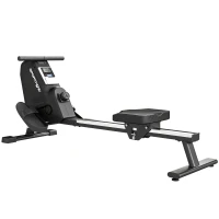 SPORTNOW Aparat de Vâslit, 16 niveluri de rezistență magnetică, șină din aluminiu, Bluetooth, compatibil APP.(m-12)