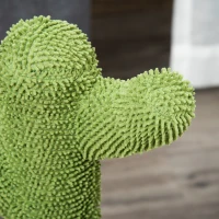 PawHut Arranhador para gato de interior em forma de cacto, árvore para gatos em sisal resistente com base, 40 x 40 x 65 cm, verde(m-4)