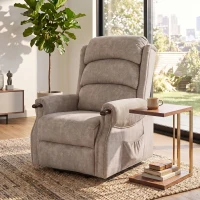 HOMCOM Sillón de TV con Ayuda para Levantarse Relax Eléctrico con Masaje Vibratorio Calor y Función Reclinable Gris Claro(m-11)