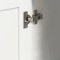 HOMCOM Aparador Buffet Armario de Cocina Estilo Granja de 140 cm con 2 Cajones y 2 Armarios Blanco(m-8)