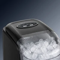 HOMCOM Machine à glaçons réservoir eau 1,7 L capacité réservoir glace 0,9 Kg pelle et panier inclus 9 glaçons/ 6-12minutes(m-12)