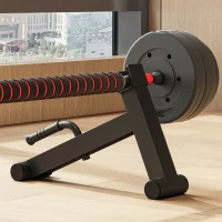 SPORTNOW Macaco para Halteres Suporte de Barra em Aço com Pega Antiderrapante para Musculação em Casa Carga Máx. 200 kg(m-2)