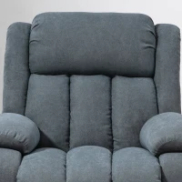 HOMCOM Sillón Eléctrico Elevador Reclinable 135° en Tejido Efecto Lino con Reposapiés Gris(m-11)