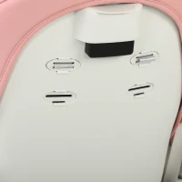 AIYAPLAY Trona Plegable para Niños 6-36 Meses con Altura Ajustable Doble Bandeja Lavable Ruedas Rosa(m-11)