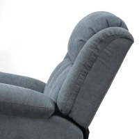 HOMCOM Sillón Eléctrico Elevador Reclinable 135° en Tejido Efecto Lino con Reposapiés Gris(m-13)