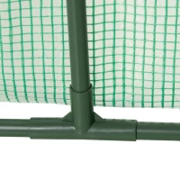 Outsunny foliekas minitunnelkas met gaasvenster, UV-bestendig koudframe voor tuinteelt, PE-folie, groen, 200 x 80 x 45 cm(m-11)