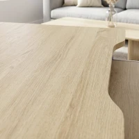 HOMCOM Escritorio para Ordenador con 4 Ruedas Bandeja Deslizante para Teclado Color Roble(m-7)