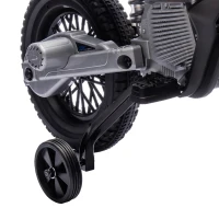 AIYAPLAY Moto électrique pour enfant moto cross pour enfants de 3 à 6 ans 2 moteurs 12V vitesse 5 km/h 109,5x60x72,5cm bleu(m-11)