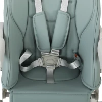 AIYAPLAY Trona Plegable para Bebés 6-36 Meses con Altura Regulable Doble Bandeja Lavable Ruedas Verde(m-6)