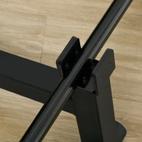SPORTNOW Macaco para Halteres Suporte de Barra em Aço com Pega Antiderrapante para Musculação em Casa Carga Máx. 200 kg(m-4)