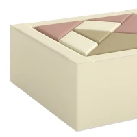 AIYAPLAY Circuito de motricidad bebé 9PCS con piscina de bolas, módulo de espuma blanda con funda de terciopelo acanalado, multicolor(m-9)