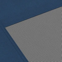 PawHut Lit surélevé pour chiens chats animaux de compagnie tissu oxford textilène micro-perforé 61 x 46 x 18 cm bleu et noir(m-13)