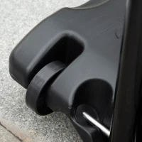 HOMCOM Cesto de basquete exterior com poste e painel, base de contrapeso com rodas altura regulável 2,1-2,6 m (cesto)(m-5)