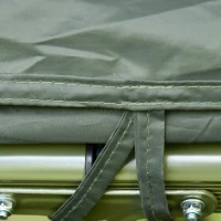 Outsunny Campingbed Hoog Met Matras Draagbaar Camping Groen(m-12)