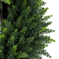 HOMCOM Decorative Artificial Plants Set of 2, UV Resistant Fake Plants in Pot for Indoor Outdoor Decor, 120 cm, Deep Green(m-10)