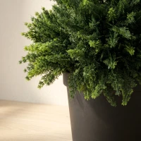HOMCOM Decorative Artificial Plants Set of 2, UV Resistant Fake Plants in Pot for Indoor Outdoor Decor, 120 cm, Deep Green(m-9)