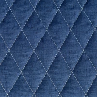 HOMCOM Linen-Look Computer Desk Chair, Executive Office Chair with Flip-Up Armrests and Thick Cushion, Blue(m-10)