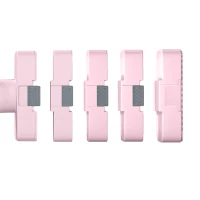 SPORTNOW Ensemble d'Haltères Réglables 2 x 5 kg, Paires d'Haltères 1 kg/2 kg/3 kg/4 kg/5 kg avec Poignée Antidérapante, Rose(m-13)