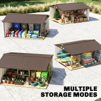 Outsunny 13 x 11ft Large Metal Storage Shed Sliding Doors(m-9)