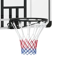 SPORTNOW Panier de basketball mural avec panier spécial filet toutes saisons pour l'intérieur et l'extérieur 113x61x73cm blanc(m-11)