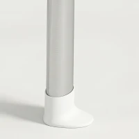 HOMCOM Shower Stool, Aluminium Alloy Corner Shower Chair with Storage Shelf and HDPE Seat, Adjustable Height, White(m-13)