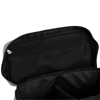 PawHut Hondentransportbox met meerdere vakken, 2 voerbakken en opvouwbare siliconen kom, 38x17x35 cm, lichtgrijs(m-12)
